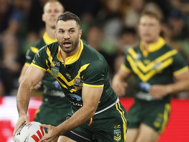 James Tedesco lost the NSW Blues captaincy and No.1 jersey, but he won’t give up his Kangaroos spot without a fight. Picture: Getty Images