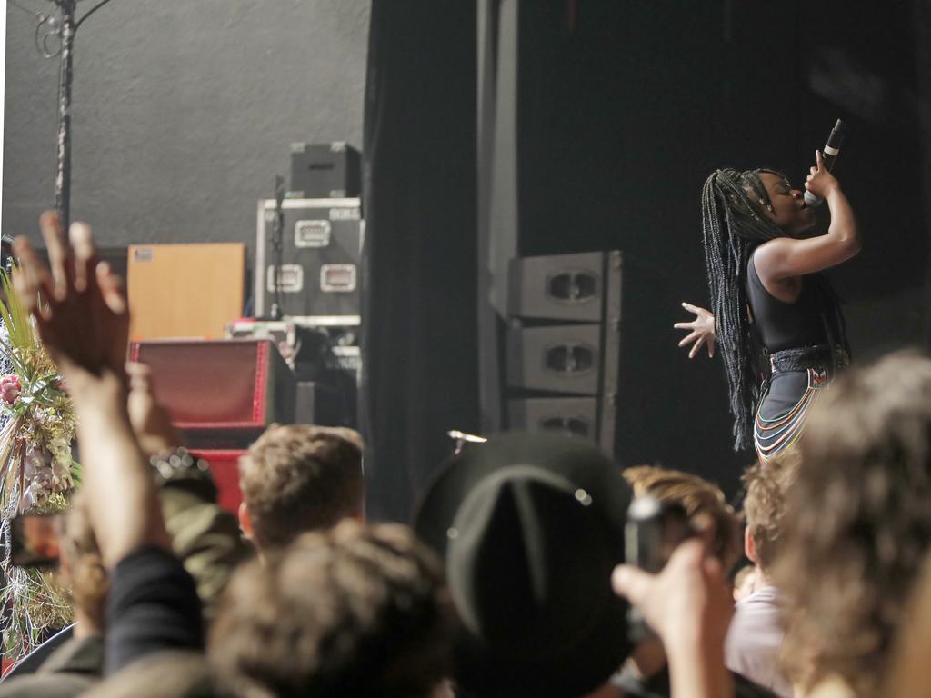 Sampa The Great performs at Dark Mofo's Night Mass at the Odeon Theatre. Picture: PATRICK GEE