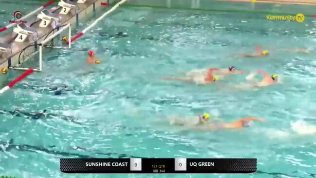 Replay: Sunshine Coast v UQ Green (18&U boys bronze medal) - Water Polo Queensland State Titles 18&U, 14&U Day 1