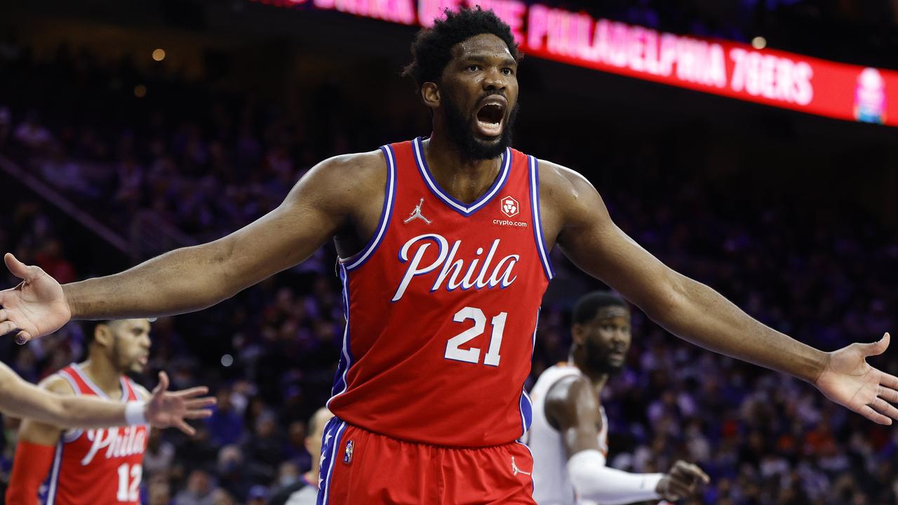 Joel Embiid dropped 41 points on the Indiana Pacers. (Photo by Tim Nwachukwu/Getty Images)