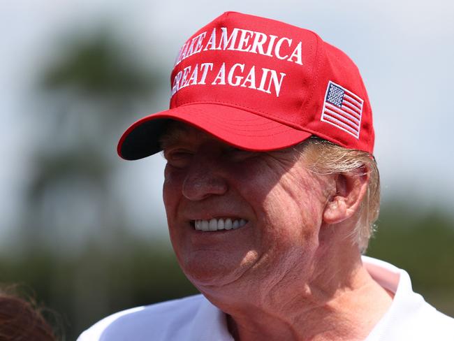 Former president Donald Trump at his golf course in Miami. Picture: Megan Briggs (Getty Images via AFP)