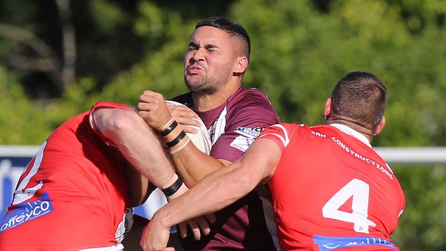 Allan Lockwood in action for Burleigh in an A-grade match against Currumbin last year. Picture: Glenn Hampson