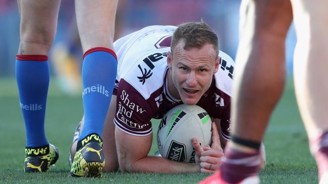 Manly captain Daly Cherry-Evans during the loss to Newcastle at McDonald Jones Stadium. Picture: Getty Images