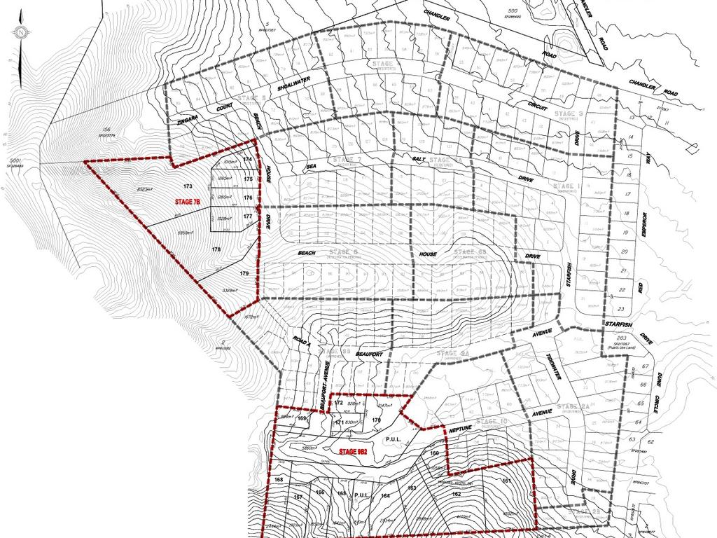 Plans for stages 7 and 9 of The Shoals, Lammermoor.