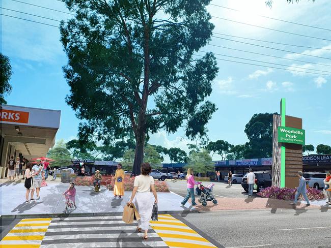 Woodville Park shopping centre businesses are unhappy that they could lose 90 car park spaces. Picture: Wyndham City Council
