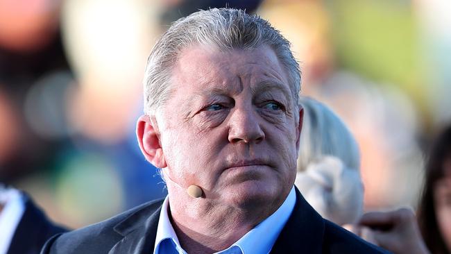 NEWCASTLE, AUSTRALIA - APRIL 28: Commentator Phil Gould during the round 7 NRL match between the Newcastle Knights and Parramatta Eels at McDonald Jones Stadium on April 28, 2019 in Newcastle, Australia. (Photo by Tony Feder/Getty Images)