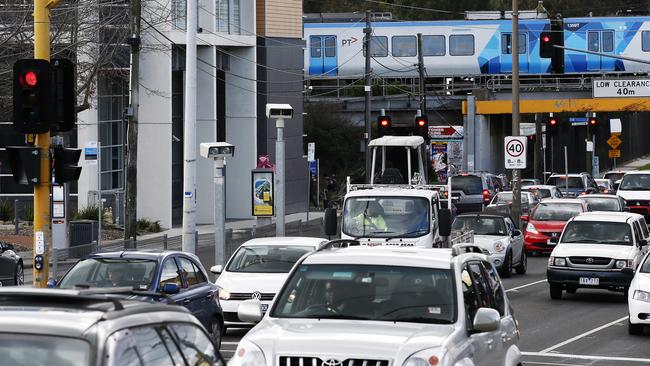 The intersection of Warrigal and Batesford roads in Chadstone has reclaimed its spot as Victoria’s most lucrative speed and red light camera site. Picture: Paul Loughnan