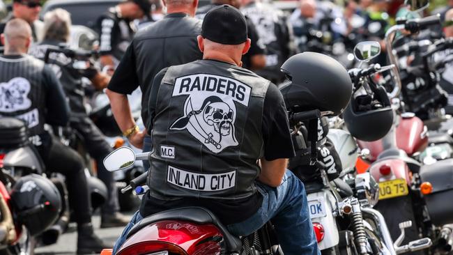 Members of the Raiders also participated in the ride. Picture: Tony McDonough