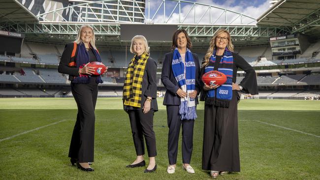 Female presidents Peggy O'Neal, Kate Roffey, Kylie Watson-Wheeler and Dr Sonja Hood all declined to comment on De Goey’s sanctions. Picture: Alex Coppel.