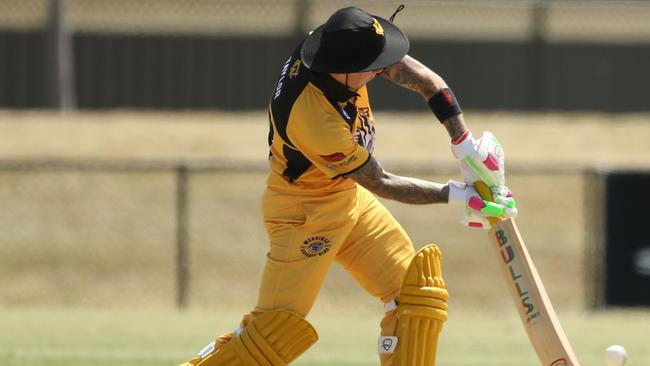 Nathan Taylor was consistently among the runs for Werribee.Picture: Stuart Milligan