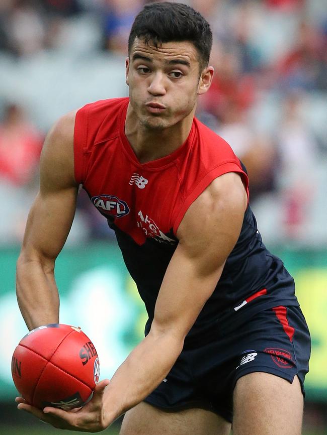 Billy Stretch has been delisted after five years at Melbourne. Picture: WAYNE LUDBEY.