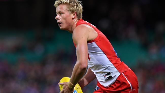 Isaac Heeney mopped up everything across half-back on Thursday night.