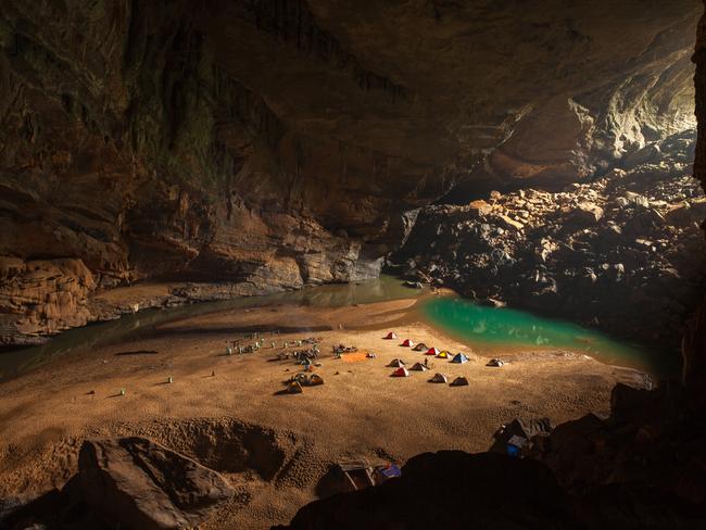 Riverside cave camping. Picture: Alesha Bradford.