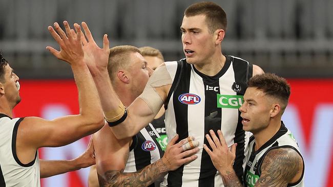 The Pies are set to offer Mason Cox a new one-year deal. Picture: Getty Images