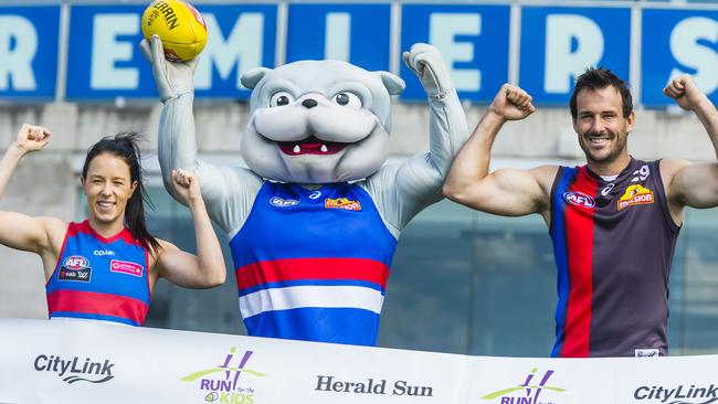 Woofer (Western Bulldogs mascot). Picture: Valeriu Campan