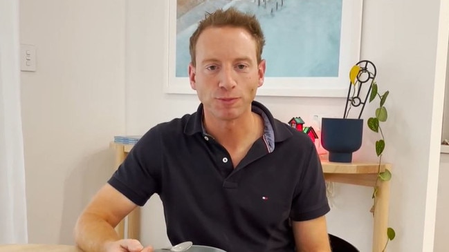 David Speirs baking fruit mince pies in the kitchen of the house that’s now up for sale.