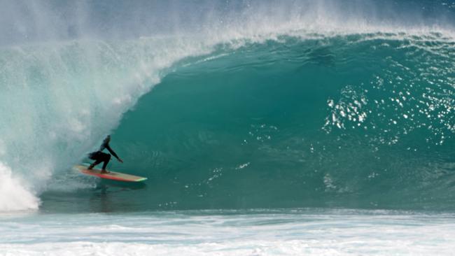 NEWS Surfing at Gnaraloo station north of Carnarvon after the shark attack on Jon Hines at Red Bluff on Quobba station  Story Trevor Paddenburg  Photo Stewart Allen