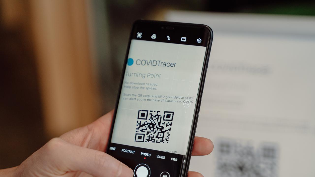 The Melbourne-based app is free for businesses. Picture: COVIDTracer