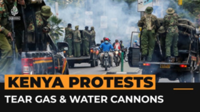 Police Fire Tear Gas, Water Cannons At Kenya Opposition Protests | News ...