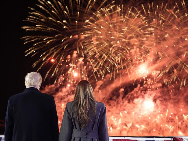 The reception and fireworks display at Trump National Golf Club Washington DC was to honour the President-elect. Picture: AFP