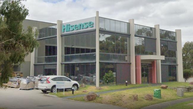 Hisense headquarters in Knoxfield. Photo: Google Maps