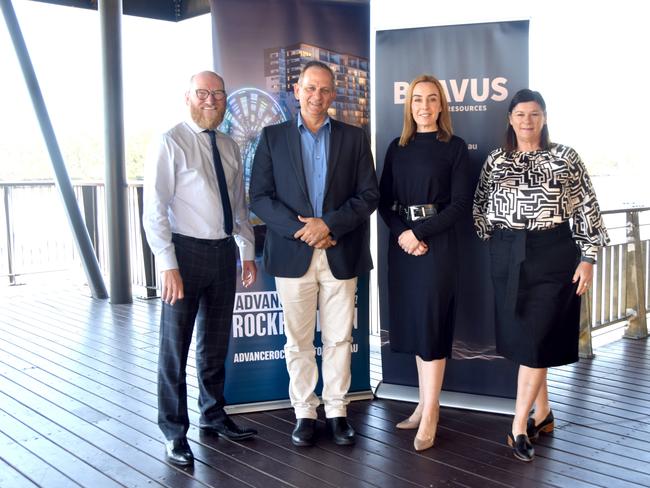 Advance Rockhampton's Greg Bowden and Annette Pearce, with Mayor Tony Williams and Bravus' Ally Foley look forward to the Rockhampton River Festival