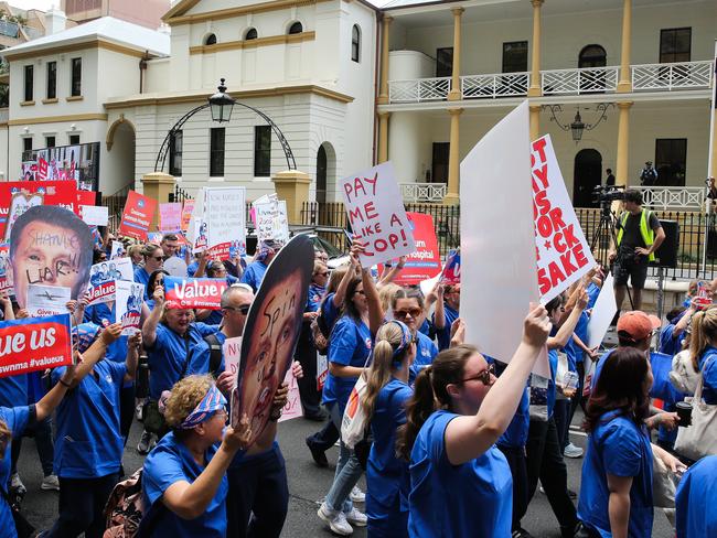 Unions NSW is the peak union body that is affiliated with major state unions, including the NSW Nurses and Midwives Association. Picture: NewsWire / Gaye Gerard