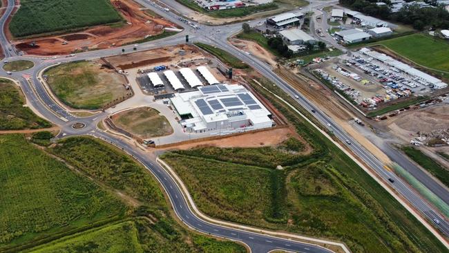 The new $20m Woolworths complex at Gordonvale will open for the first time on Wednesday July 20. Picture: Tez Blackmore