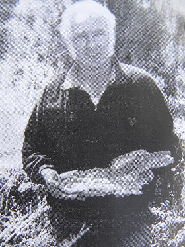 Kevin Hillier, of Eaglehawk, found the Hand of Faith gold nugget at Kingower.