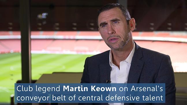  Club legend Martin Keown on Arsenal's conveyor belt of central defensive talent