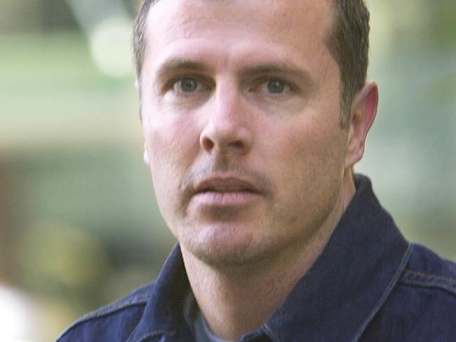 Failed actor and model Simon Lowe, leaves Downing Centre local court in Sydney, 19/06/2003.