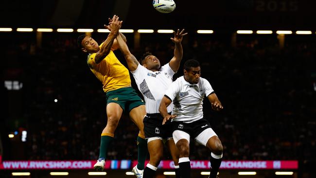 Israel Folau was a constant threat in a dominant first half for Australia.