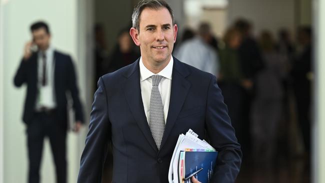 Treasurer Jim Chalmers on budget day last year, ahead of handing down the 2023-24 federal budget. Picture: Martin Ollman/Getty Images