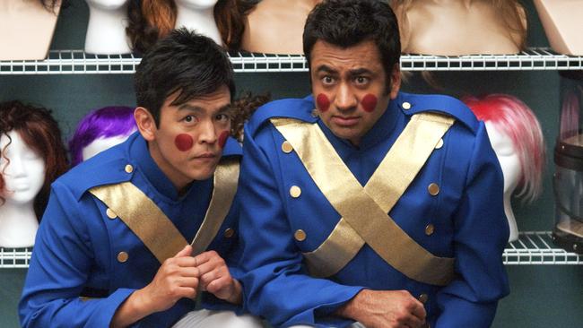 With John Cho (left) in one of the Harold and Kumar films.