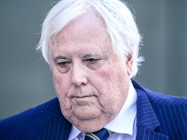 BRISBANE AUSTRALIA - NewsWire Photos. SEPTEMBER 18, 2023, Mining Magnate Clive Palmer leaves Brisbane Supreme Court.. Picture: NCA NewsWire / Glenn Campbell