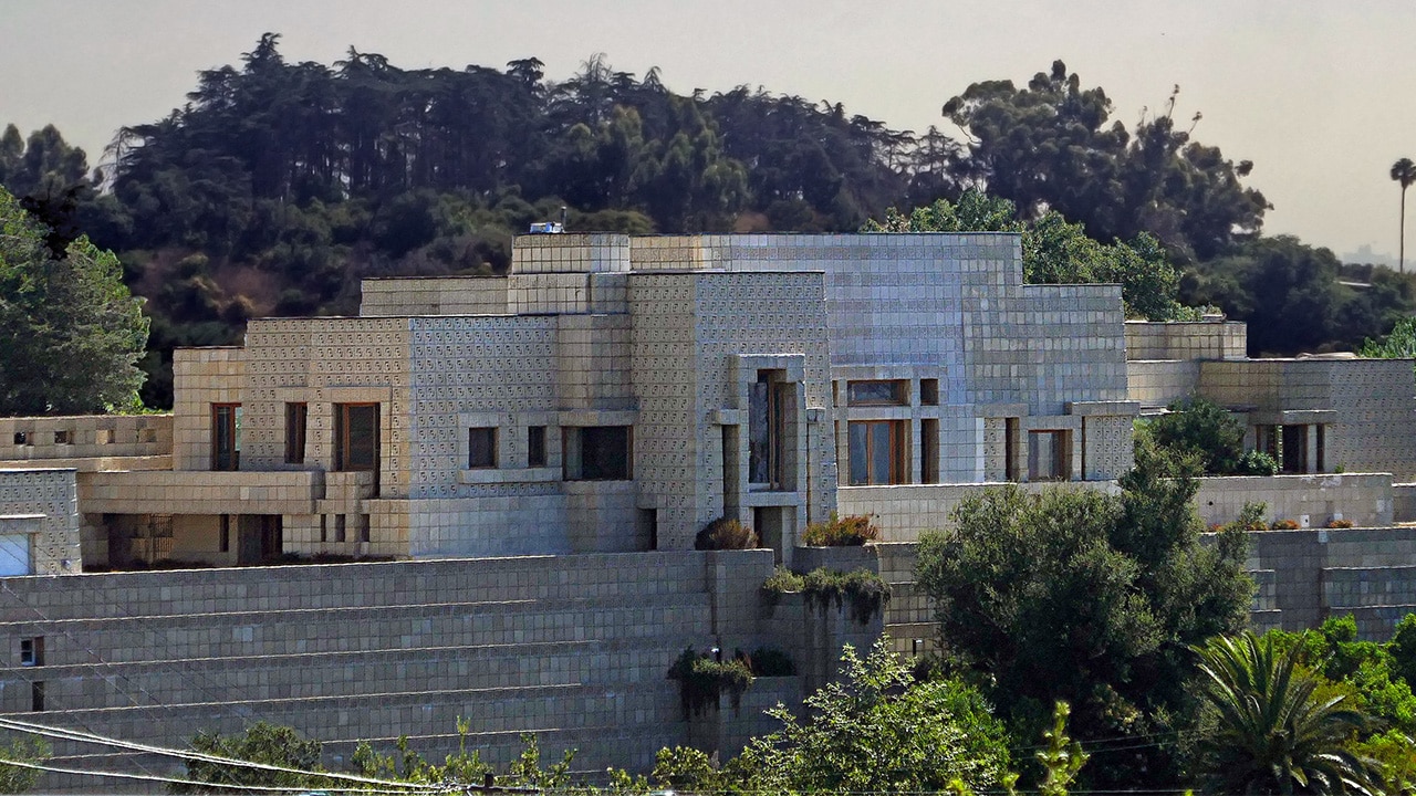 Frank Lloyd Wright's Ennis House in Los Angeles. Picture: Pom Angers / Flickr