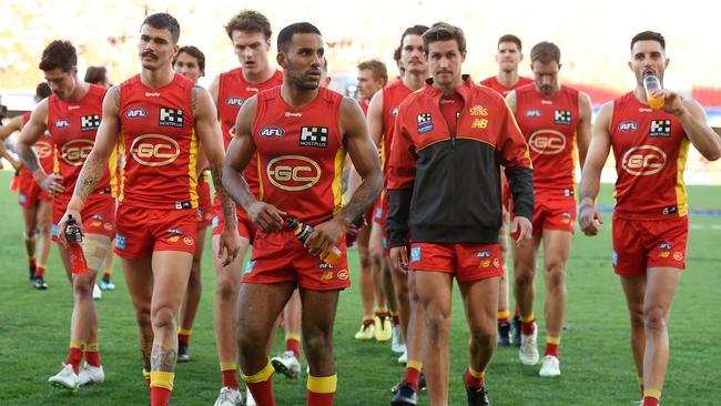 The pressure is on the underperforming Suns. Picture: Matt Roberts/AFL Photos/via Getty Images