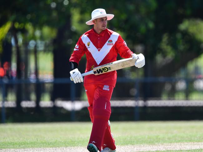 Ryan Hackney made 94 for Waratah in Round 2. Picture: Pema Pakhrin.