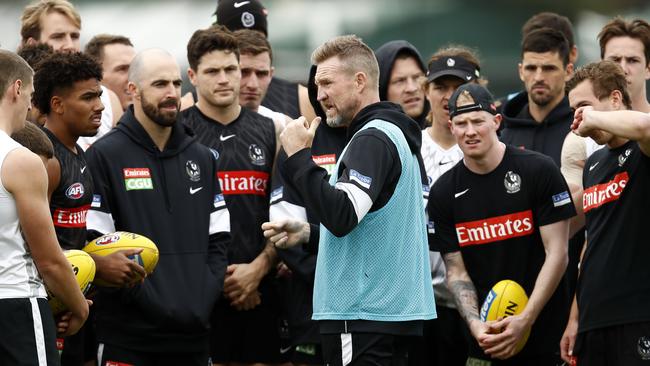 Nathan Buckley must rally his troops before the season slips away. Picture: Darrian Traynor/Getty Images