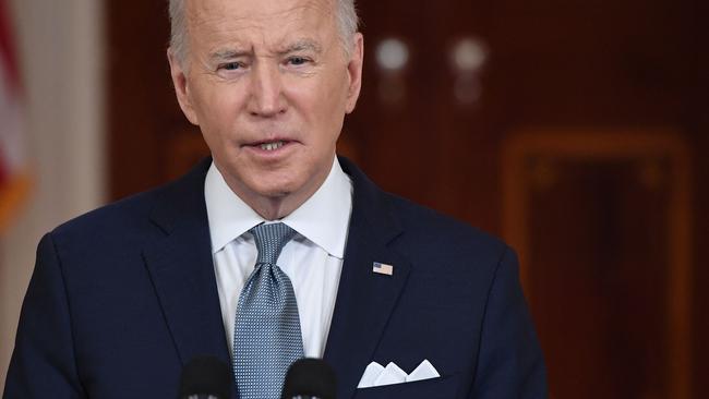 US President Joe Biden believes Putin wants to recreate the Soviet Union. Picture: AFP)