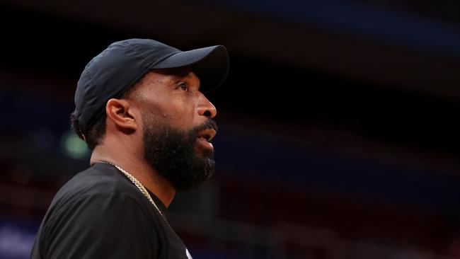 Hawks head coach Justin Tatum is the front-runner for coach of the year. (Photo by Mark Kolbe/Getty Images)