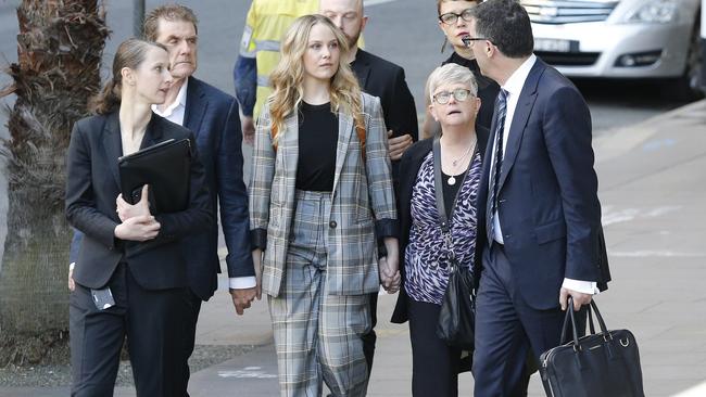 Eryn Jean Norvill arrives at court today. Picture: Richard Dobson