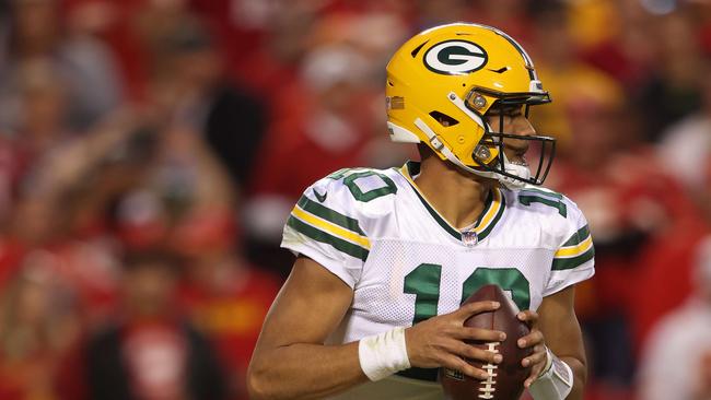 Jordan Love’s first NFL start was one to forget. Photo: Jamie Squire/Getty Images/AFP