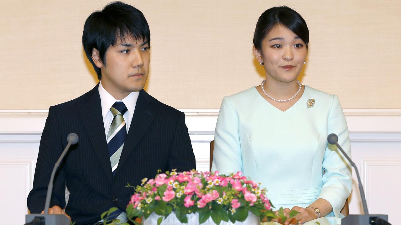The marriage will cost the princess her royal status in a move that highlights the male-dominated nature of Japan's monarchy. Picture: AFP Photo / Pool / Shizuo Kambayashi