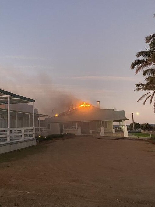 The fire broke out just before 6pm on August 7 last year. Picture: Supplied