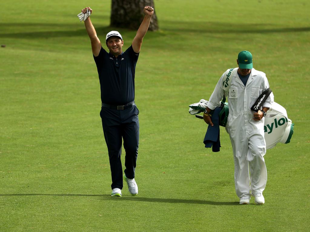 Jon Rahm has to be feeling good about his chances now. (Photo by Patrick Smith/Getty Images)