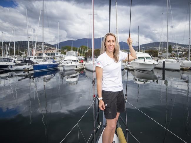 75th anniversary of women participation in the Sydney to Hobart yacht race. Claire Cunningham is crew on 2Unlimited.. Picture: RICHARD JUPE