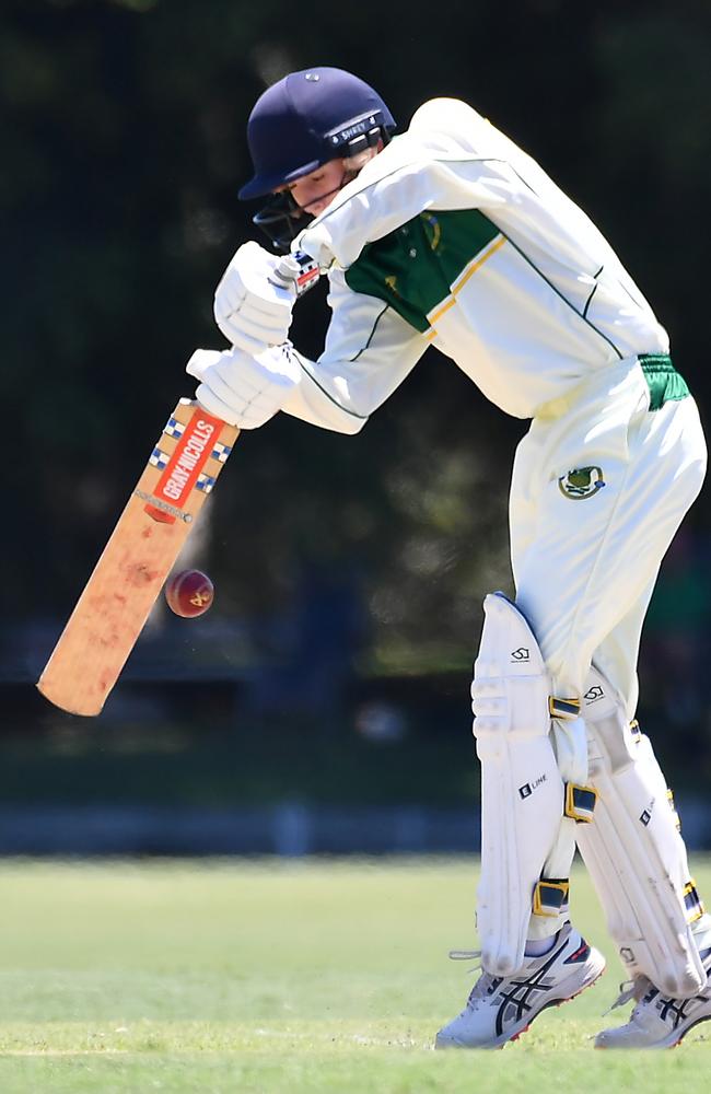 St Patrick's College batsman Henry Moore. Picture, John Gass