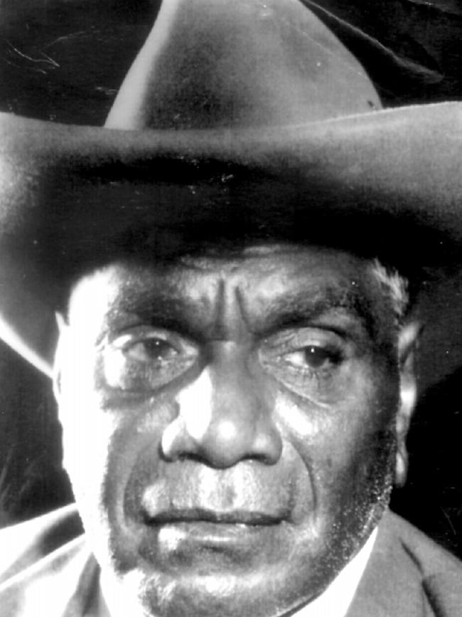 Aboriginal artist Albert Namatjira in 1957. Picture: File