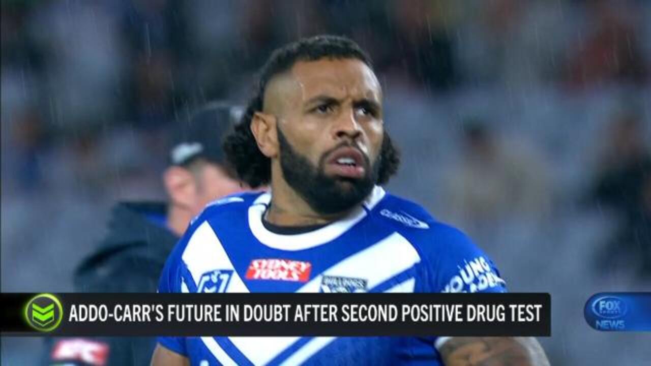 Addo-Carr returns 2nd positive test